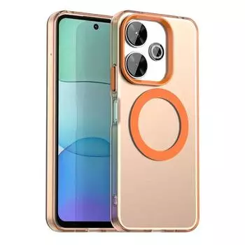 Для Redmi A4 A3X 14C 14R 13C Redmi13 Магнитный чехол Magsafe для Xiaomi POCO C75 Candy Color Прозрачный защитный бампер из ПК и ТПУ с защитой от ударов For Redmi A4 серый