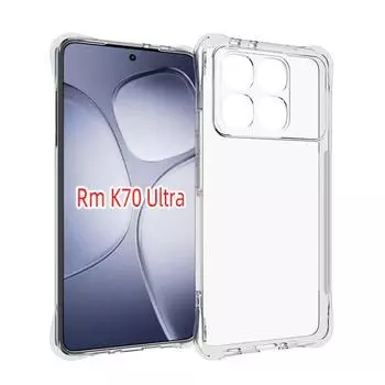 Для Redmi K70 Ultra Anti-Shock HD Clear TPU Case, прозрачный мягкий чехол TPU для Redmi K70Ultra