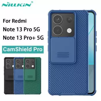 Для Redmi Note 13 Pro Plus 5G чехол Nillkin CamShield Pro, защитный чехол для камеры, защитный чехол для объектива для Redmi Note13 Pro + Redmi Note 13 Pro 5G чёрный