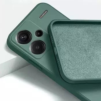 Для Redmi Note 13 Pro Plus Чехол Чехол Xiaomi Redmi Note 13 Pro+ Funda Coque Мягкий жидкий силиконовый чехол Redmi Note 13 Pro For Note13ProPlus 5G чёрный