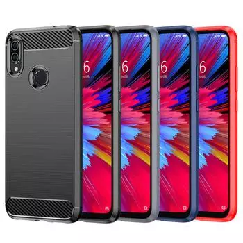 Для Redmi Note 7 8 pro 7s note8t силиконовый чехол из углеродного волокна мягкий силиконовый чехол для xiomi redmi note 7pro противоударный чехол для телефона Redmi Note 7 чёрный