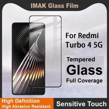 Для Redmi Turbo 4 5G Glass IMAK Full Coverage Tempered Glass Film Pro+ Series Redmi Turbo 4 5G