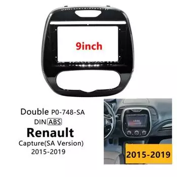 Для Renault Captur 2015-2019 версии SA рамка автомобильного радиоприемника фасция стерео приборная панель установка комплекта автомобильных пластин 9inch