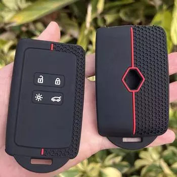 Для Renault Captur Koleos Kadjar Zoe Arkana Dongfeng Correga Набор ключей Correga Card Силиконовый автомобильный сотовый чехол для ключей красный