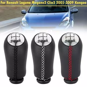 Для RENAULT CLIO MK3 3 III MEGANE MK2 SCENIC MK2 5-ступенчатая ручка переключения передач, головка рычага переключения передач автомобиля