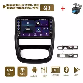 Для Renault Duster 1 2010-2015, для Nissan terrano 2014-2020 с кнопочной ручкой, автомобильный Android Android GPS 1 + 16 ГБ 1+16GB