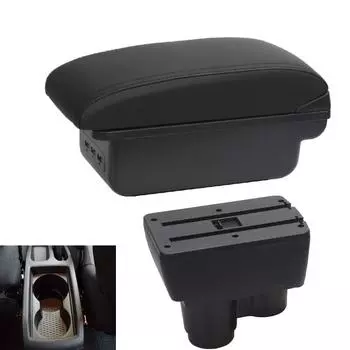 Для Renault Duster 3 для Dacia Duster подлокотник 2019-2022, аксессуары для хранения центральной консоли, аксессуары USB чёрный