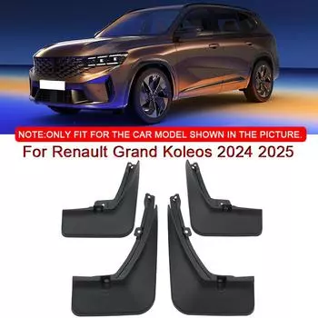 Для Renault Grand Koleos 2024 2025 автомобильный стайлинг ABS автомобильные брызговики брызговики брызговики передние задние крылья аксессуары чёрный