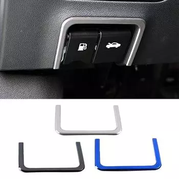 Для Renault Koleos 2017-2020 автомобиль масло топливный бак переключатель кнопка рамка декоративная отделка наклейка из нержавеющей стали для Samsung QM6 чёрный