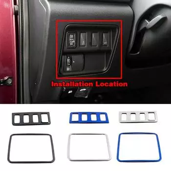 Для Renault Koleos 2017-2020 фара переключатель кнопка украшения фары крышка отделка из нержавеющей стали для Samsung QM6