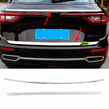 Для Renault Koleos 2017-2020 Задняя крышка багажника Отделка двери Внешние молдинги Защита задней двери из нержавеющей стали Для Samsung QM6