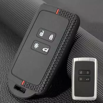 Для Renault Koleos Kadjar Captur Megane Talisman Espace Clio Zoe Scenic Arkana Dacia Sandero Чехол с дистанционным ключом-держателем чёрный