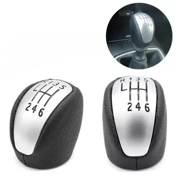 Для Renault/Laguna MK3 2007-2014 PU 6-ступенчатая механическая ручка переключения передач, кожаный рычаг переключения передач, ручной шарик 2008 2009 2010 2011 2012 2013