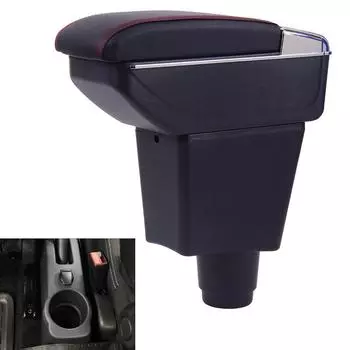 Для Renault Logan 2, для Renault Sandero 2, автомобильный подлокотник, внутренняя коробка, специальные аксессуары для модернизации, центральное хранилище чёрный