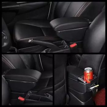 Для Renault Logan 2, для Renault Sandero 2, автомобильный подлокотник, внутренняя коробка, специальные аксессуары для модернизации, центральное хранилище белый