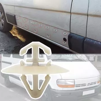 Для Renault Master 1998-2019 Nissan Interstar NV400, боковая нижняя часть кузова, дверная карта, панель, отделка, заклепка, фиксирующий зажим, сменный зажим 20Pcs