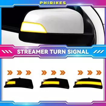 Для Renault Megane 3 MK3 III RS 2008-2016 Laguna III X91 Fluence Latitude динамический светодиодный индикатор поворота бокового зеркала жёлтый