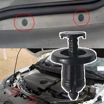 Для Renault пластиковые зажимы для отделки бамперов, щитки двигателя, лотки, накладки, накладки 10X
