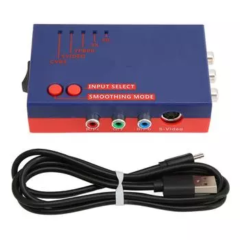Для RetroScaler2x Конвертер AV в HD Мультимедийный Интерфейс Совместим с RetroScaler2x Line синий