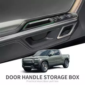 для RIVIAN R1S R1T ящик для хранения ручек передней двери автомобиля подлокотник органайзер контейнер лоток аксессуары 2 шт