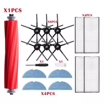 Для Roborock S7 аксессуары xiaomi основной комплект щеток моющийся HEPA-фильтр сменная ткань для чистки фильтра T7S плюс детали для пылесоса