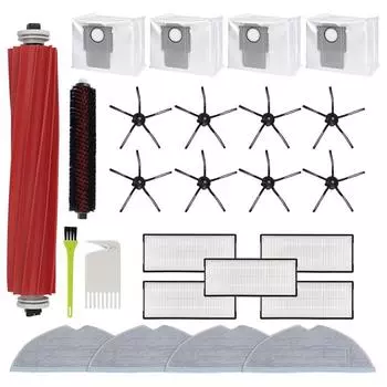 Для робота-пылесоса Roborock S7 Maxv Ultra/ S7 Max Ultra детали Основная боковая щетка Фильтр Hepa Салфетки для швабры Пылесборники