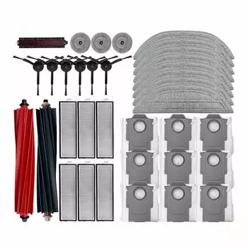 Для робота-пылесоса Roborock S8 MaxV Ultra запасные части основные боковые щетки салфетки для швабры фильтры HEPA пылесборники аксессуары CHINA