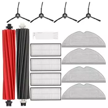 Для робота-пылесоса Roborock S8 / S8+ основные боковые щетки фильтры Hepa салфетка для швабры набор моющихся аксессуаров CHINA