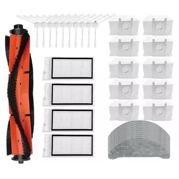 Для Roidmi Eve Plus / SDJ01RM роликовая боковая щетка Hepa фильтр швабра салфетки пылесборник пылесос запасные части