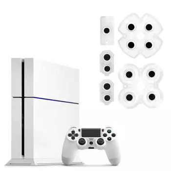 Для ручки контроллера PS4, проводящие подушечки из силиконовой резины, запасная часть для игры, кнопка геймпада, проводящая накладка 2PCS