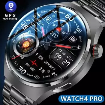 Для SACOSDING Watch 4 Smartwatch GT4PRO AMOLED 360*360 полноэкранный сенсорный Bluetooth-вызов Мониторинг кислорода в крови GPS-часы GT4PRO чёрный