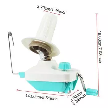 Для самостоятельного шитья, ручная намотка пряжи, пряжа для шерсти, ручная намотка пряжи толщиной 0-35 мм небесно-голубой