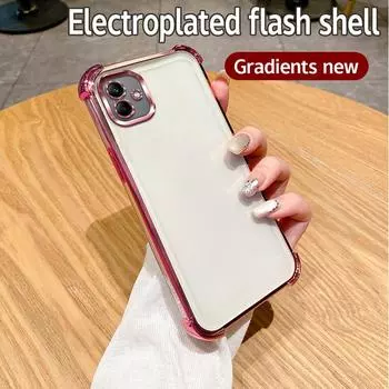 Для Samsung A06 Чехол Galaxy A05 Чехол Galaxy F05 Чехол для телефона Galaxy M05 Чехлы Бампер Противоударный Защитный Чехол Прозрачная гальваническая пластина For Galaxy A06