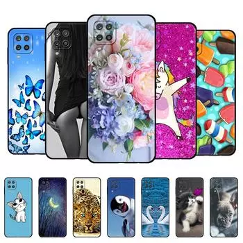 Для Samsung A12 чехол мягкий силиконовый чехол на заднюю панель телефона Samsung Galaxy A12 GalaxyA12 A 12 SM-A125F a125 бампер 6.5 черный чехол из ТПУ For Samsung A12