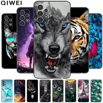 Для Samsung A13 4G чехол A135F мультфильм мягкий силиконовый волк телефон задняя крышка для Samsung Galaxy A13 4G чехлы лев Fundas A 13 2022 Samsung A13 4G