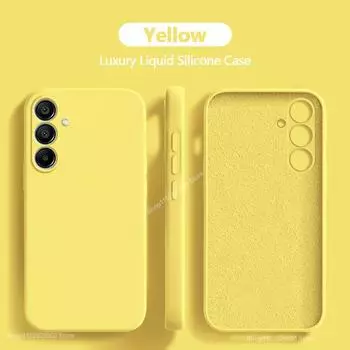 Для Samsung A15 чехол роскошный жидкий силиконовый чехол для телефона Samsung Galaxy A15 A 15 SamsungA15 противоударный мягкий чехол A15 4G белый