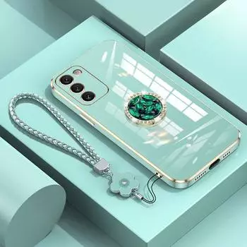 Для Samsung A55 A54 A53 A35 A15 A16 A25 S24 S23 S22 S25 Ultra S23 FE с ремешком, роскошный чехол с бриллиантовым держателем для Samsung A13 A14 A34 A54 Чехлы-чехлы For Samsung S24 розовый