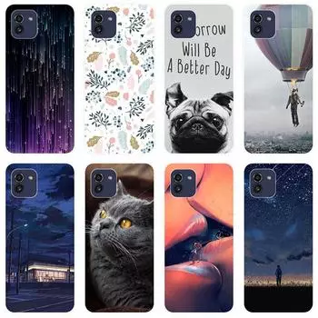 Для Samsung Galaxy A03 A 03 GalaxyA03 SM-A035F чехол Мягкая силиконовая задняя крышка модный чехол для телефона с мультяшным рисунком For Samsung Galaxy A03