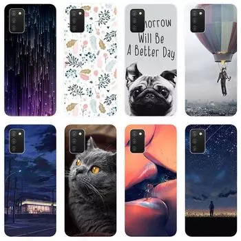 Для Samsung Galaxy A03S A 03S GalaxyA03S чехол Мягкая силиконовая задняя крышка модный чехол для телефона с мультяшным рисунком For Samsung Galaxy A03S