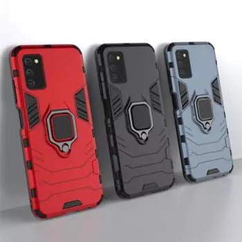 Для Samsung Galaxy A03S Чехол Armor Finger Ring Bracket Bumper Hard Case Для Samsung Galaxy A03S Чехол Для Galaxy A03S A03 Core For A02S