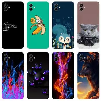 Для Samsung Galaxy A04e A 04e чехол Мягкая силиконовая задняя крышка Модный чехол для телефона с мультяшным рисунком For Samsung Galaxy A04e
