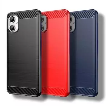 Для Samsung Galaxy A06 Чехол Для Samsung A06 Чехол Углеродное волокно Противоударный силиконовый защитный бампер для Samsung Galaxy A06 For A06 чёрный