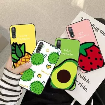 Для Samsung Galaxy A11 A21 A32 Xiaomi Redmi Note 8 9 10 Pro IPhone Huawei Nokia OPPO Мягкий силиконовый чехол для телефона Зеленый чехол с узором авокадо iPhone 5/5S/SE