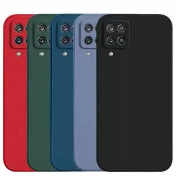Для Samsung Galaxy A12 Чехол Samsung A22 A13 A14 A23 A33 A53 A54 A03 A04E Чехол Жидкий Силиконовый Противоударный Задняя Крышка Samsung A12 A12 чёрный