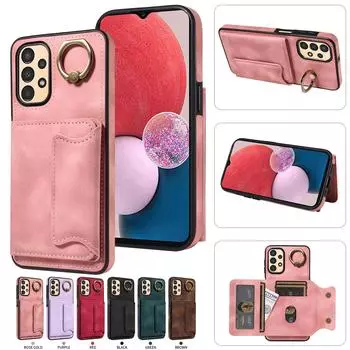 Для Samsung Galaxy A13 (4G),Galaxy A13 5G, Galaxy A04, Galaxy A04s Кольцо Кронштейн Держатель Карты Слоты Крышка Чехол Для Телефона Samsung Galaxy A04 чёрный