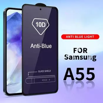 Для Samsung Galaxy A13 A14 A24 A34 A54 A33 A53 A52 A73 A12 A23 A32 A51 A71 A15 A25 A35 A55 A50 S20 FE закаленное стекло для экрана с защитой от синего излучения A50