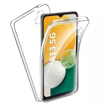 Для Samsung Galaxy A14 A34 A54 5G A04 A04s Защита на 360 градусов Чехол для телефона Силиконовый прозрачный S23 S23 + Полный корпус 2 в 1 ПК Задняя часть + Передний чехол Samsung A14 5G чистый