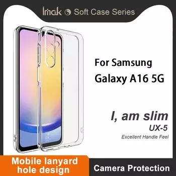 Для Samsung Galaxy A16 5G чехол для телефона IMAK мягкий тонкий чехол серии UX-5 Samsung A16 5G белый