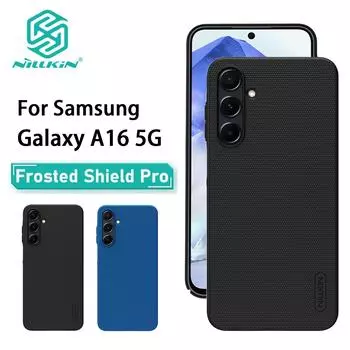 Для Samsung Galaxy A16 5G чехол для телефона Nillkin Super Frosted Shield Hard PC+TPU Shell противоударный задний чехол Samsung Galaxy A16 5G чёрный