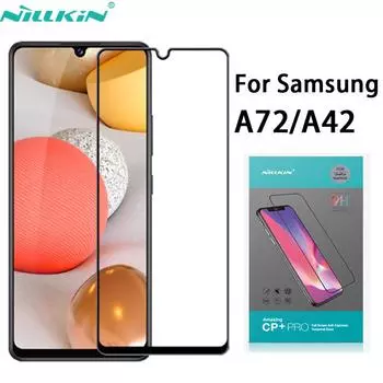 Для Samsung Galaxy A22 стекло Nillkin CP + Pro 2.5D полная клейкая защита для экрана закаленное стекло для A73 A72 A42 A32 A52 A12 5G 4G For A52 5G(4G)